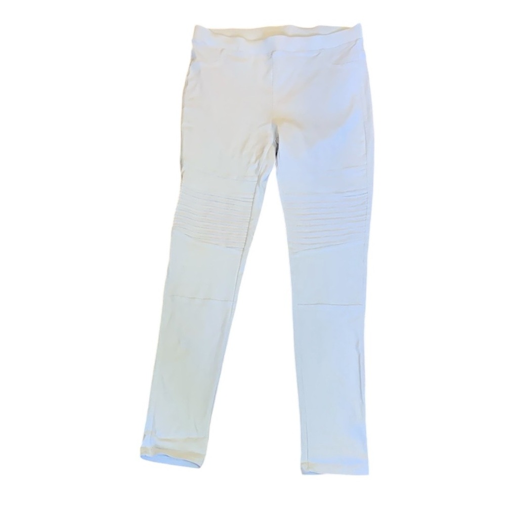 White High Rise Moto Jeggings Women’s Size 2XL